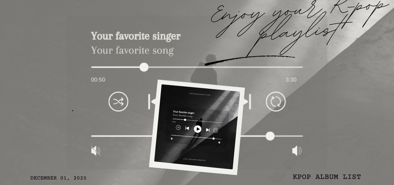 my playlist kpop album