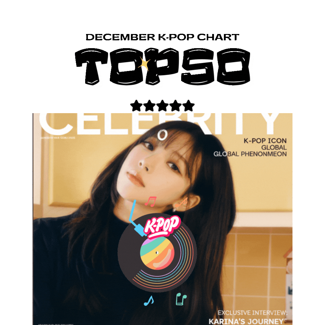 kpop chart t50 back ground image "카리나"