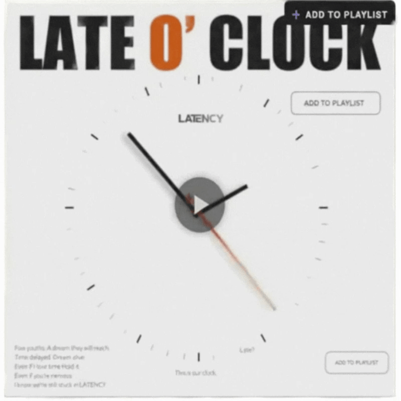 LATE O' CLOCK - LATENCY (레이턴시) ALBUM COVER